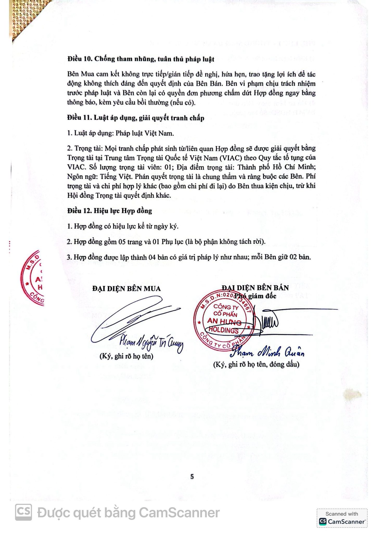 Quang contract 5